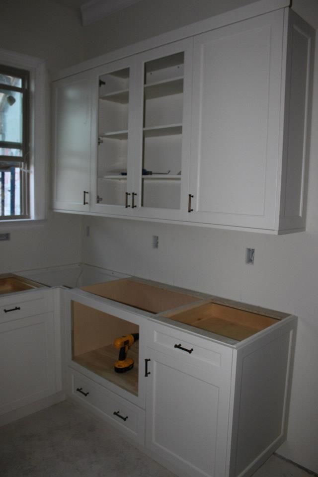 Center cabinet will have glass